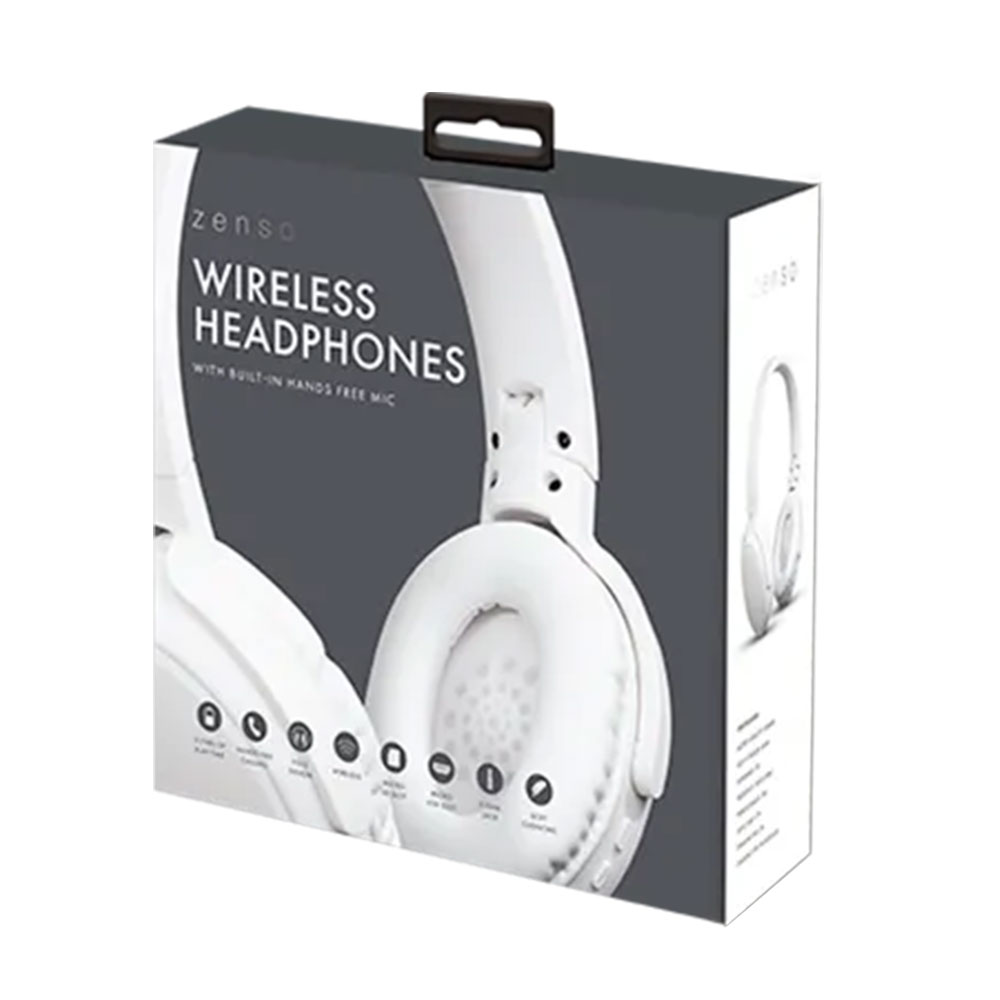 Zenso Wireless Headphones - White - £16.99 delivered