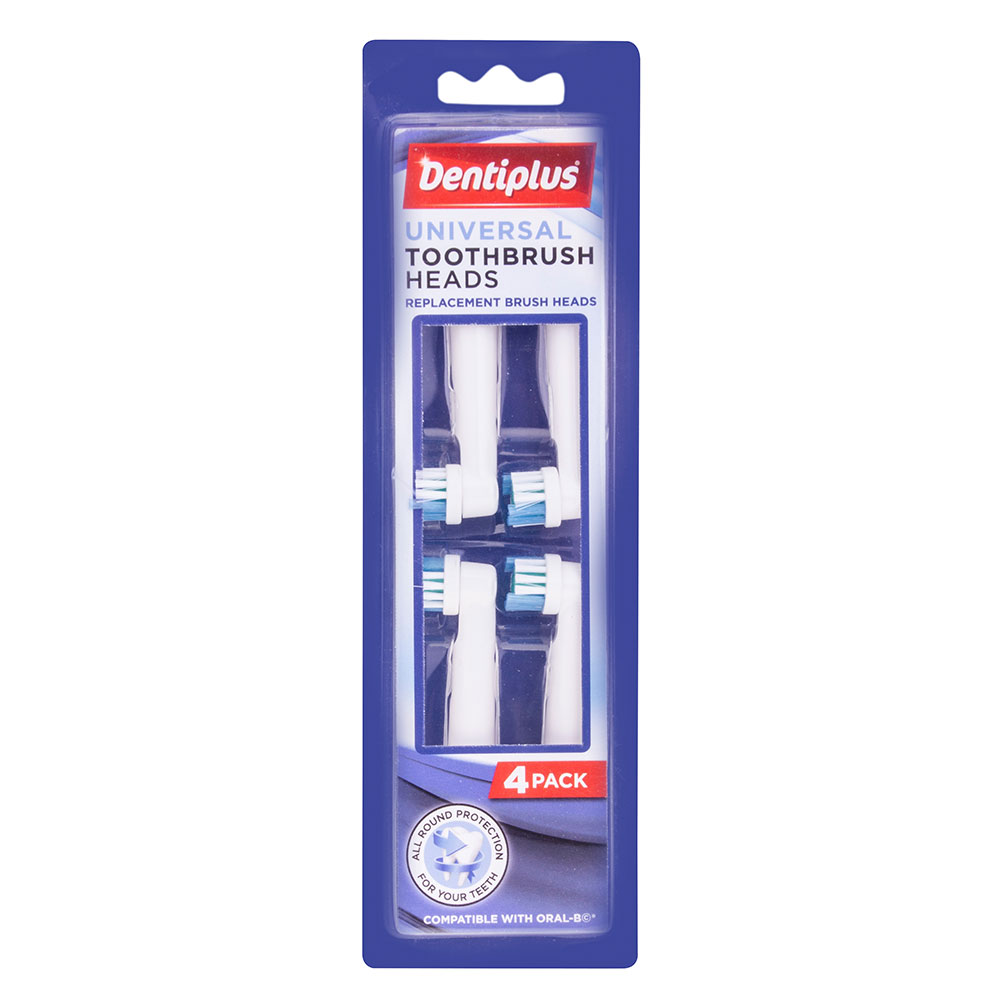 Dentiplus For Oral-B Compatible Toothbrush Heads - 4 Pack - £3.99 delivered