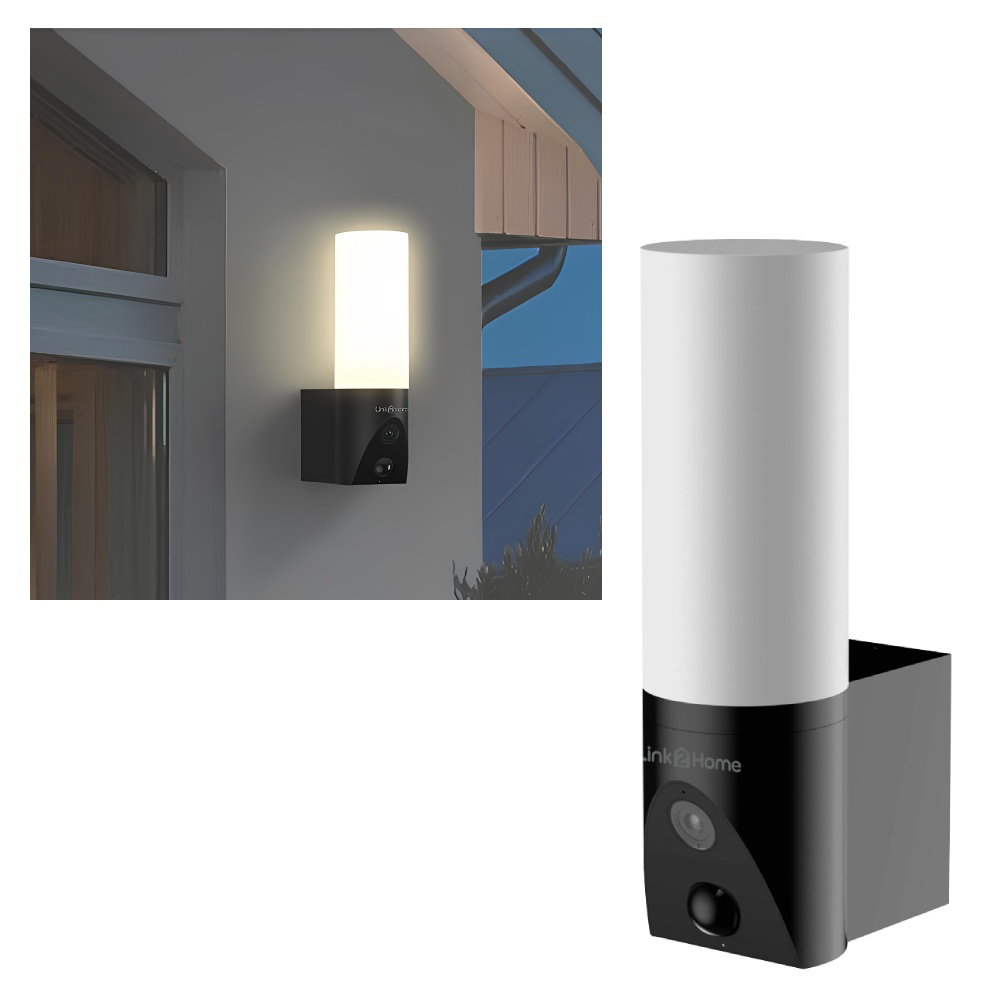 Link 2 Home Wired 2K 3MP Smart Porchlight with Camera and Auto Tracking - £63.99 delivered