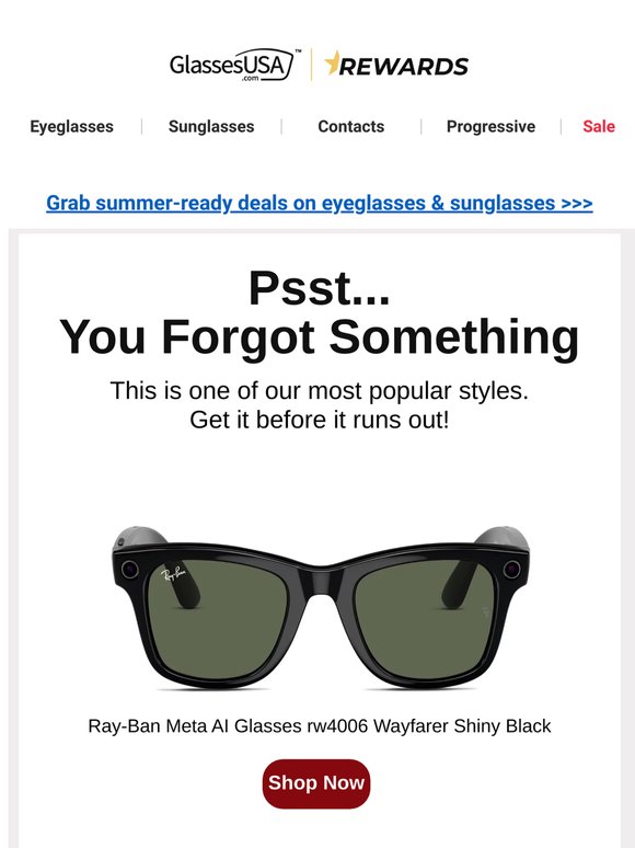 Someone has their eye on your frames!