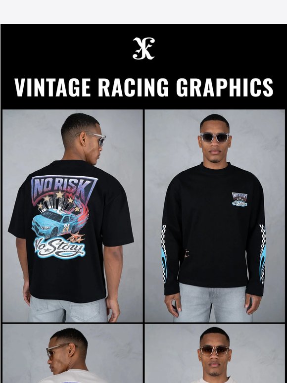 Vintage racing graphics have arrived