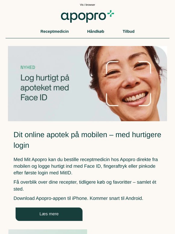 Ny app: Log hurtigt ind på Apopro med Face ID