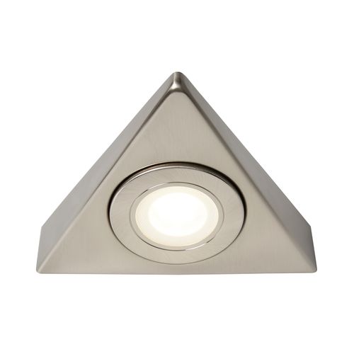 Grai 1.5 Watt LED Triangle CCT Under Cabinet Light - Satin Nickel