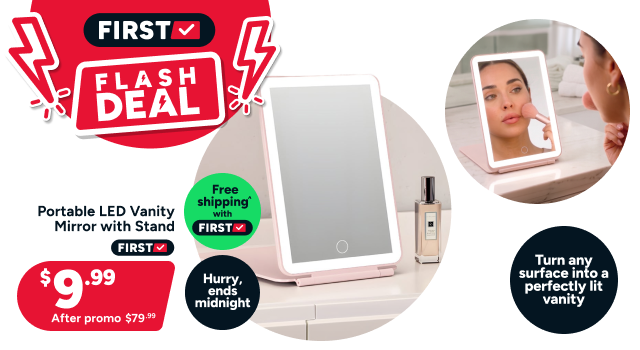 Portable LED Vanity Mirror with Stand
