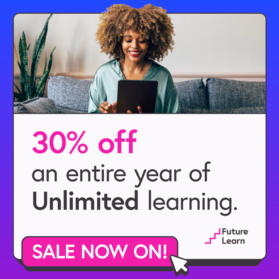 30% off an entire year of Unlimited learning
