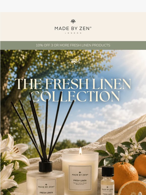 Added to basket: Fresh Linen 🧺