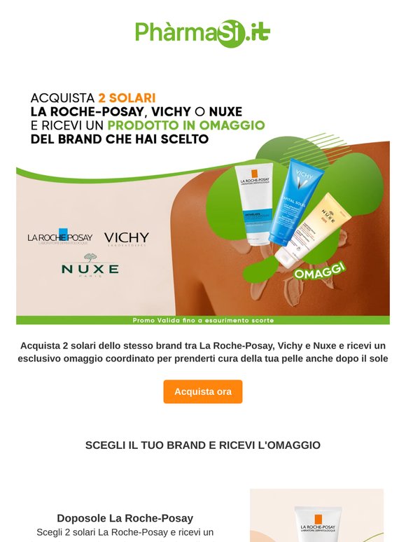⛱️🎁Solari + omaggio esclusivo con Vichy, Nuxe e La Roche-Posay