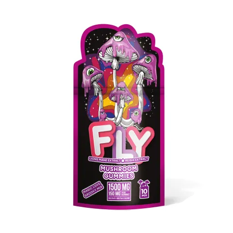 150mg D8, D9, Lion's Mane, Reishi Gummies - Magic Love Groovy Mix - Fly