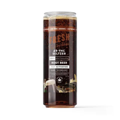 Image of 200mg Root Beer THC Seltzer - D9 Nano - Fresh
