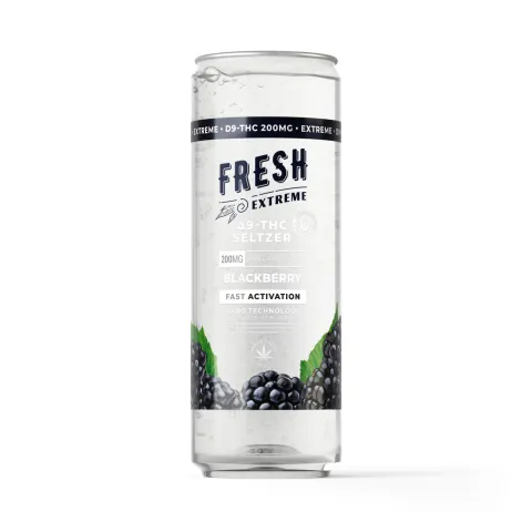 Image of 200mg Blackberry THC Seltzer - D9 Nano - Fresh