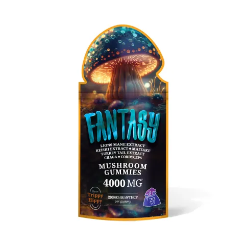 Image of 200mg D8, D9, THCP, Mushroom Blend Gummies - Trippy Hippy - Fantasy