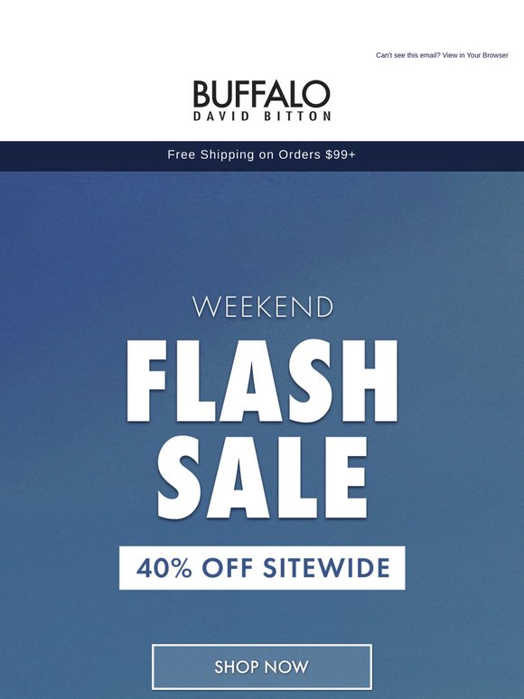 Flash Sale: 40% Off - 4 Days Only!