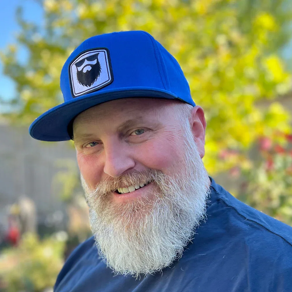 Image of No Shave Life Beard Gear FlexFit - Royal Blue