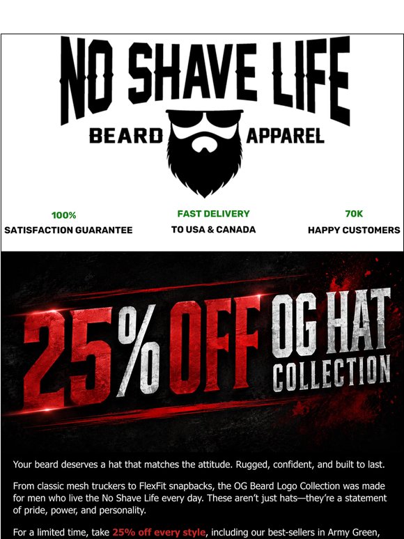 25% OFF the OG Hat Collection