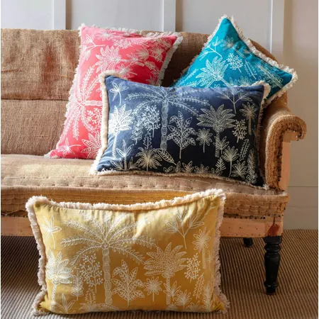 Jungle Crewel Embroidery Cushions