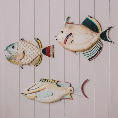 Set of Three Hanging Fish