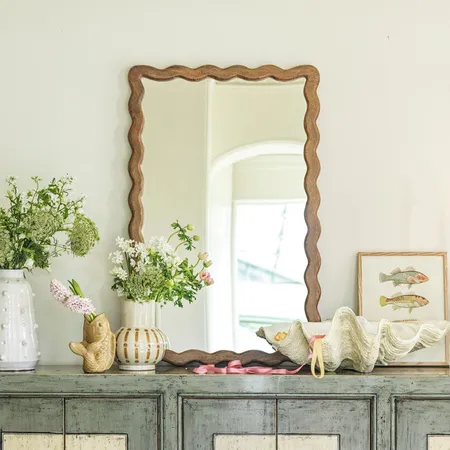 Wade Mango Wood Wall Mirror