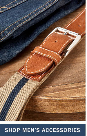 Shop Men's Accessories. Men's Club Stripe Stretch Web Belt