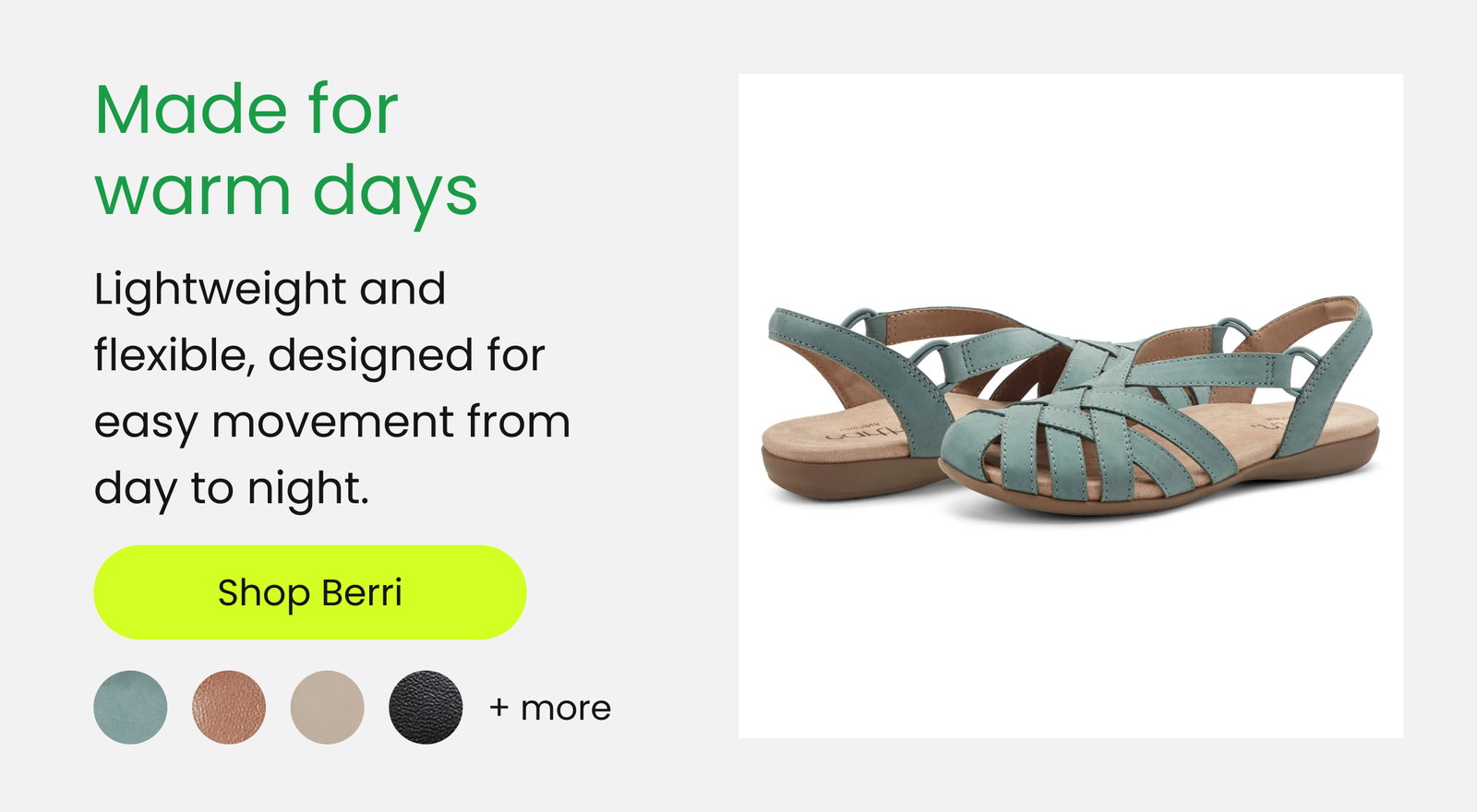 Made for warm days [ Shop Berri ]