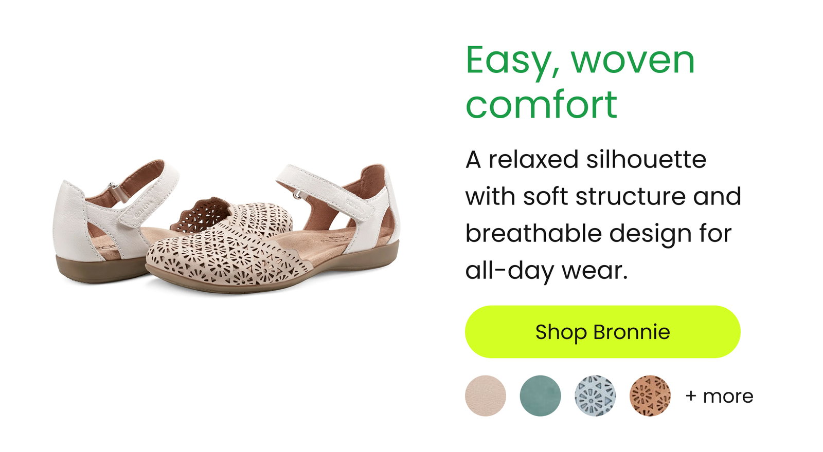 Easy, woven comfort [ Shop Bronnie ]