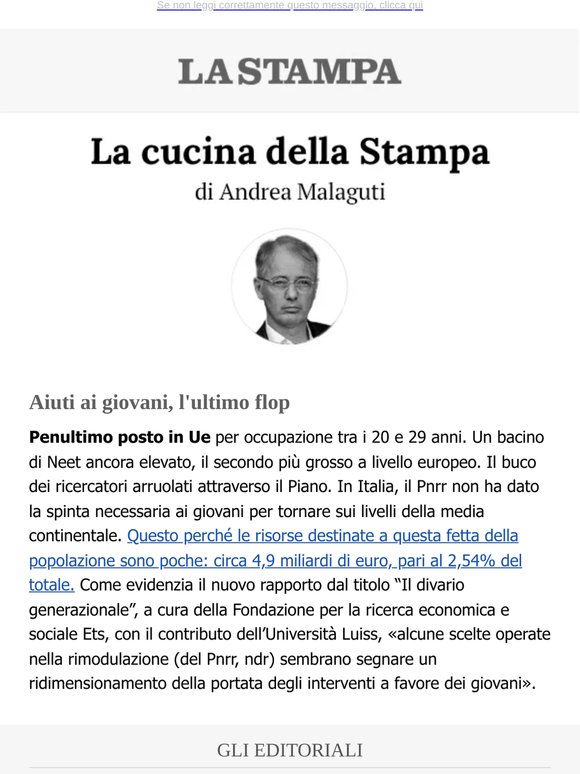 Aiuti ai giovani, l'ultimo flop