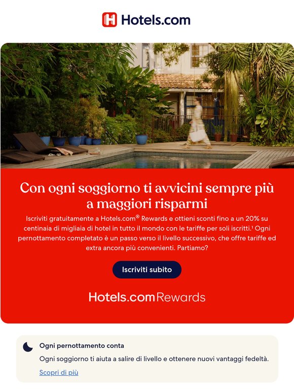 Vuoi iniziare a risparmiare? Iscriviti, è gratis