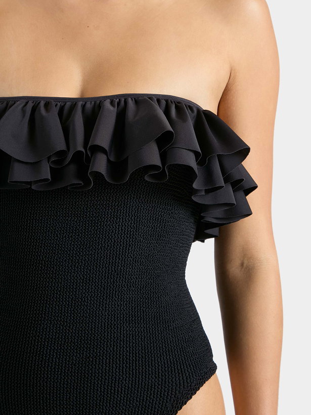 Eloise Frill Swim Black