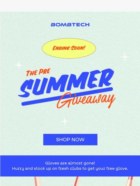 FREE Glove Ending Soon!