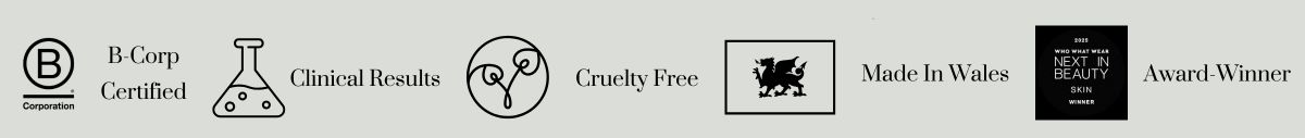 B Corp Certified, Clinical Results, Cruelty Free and Made in Wales