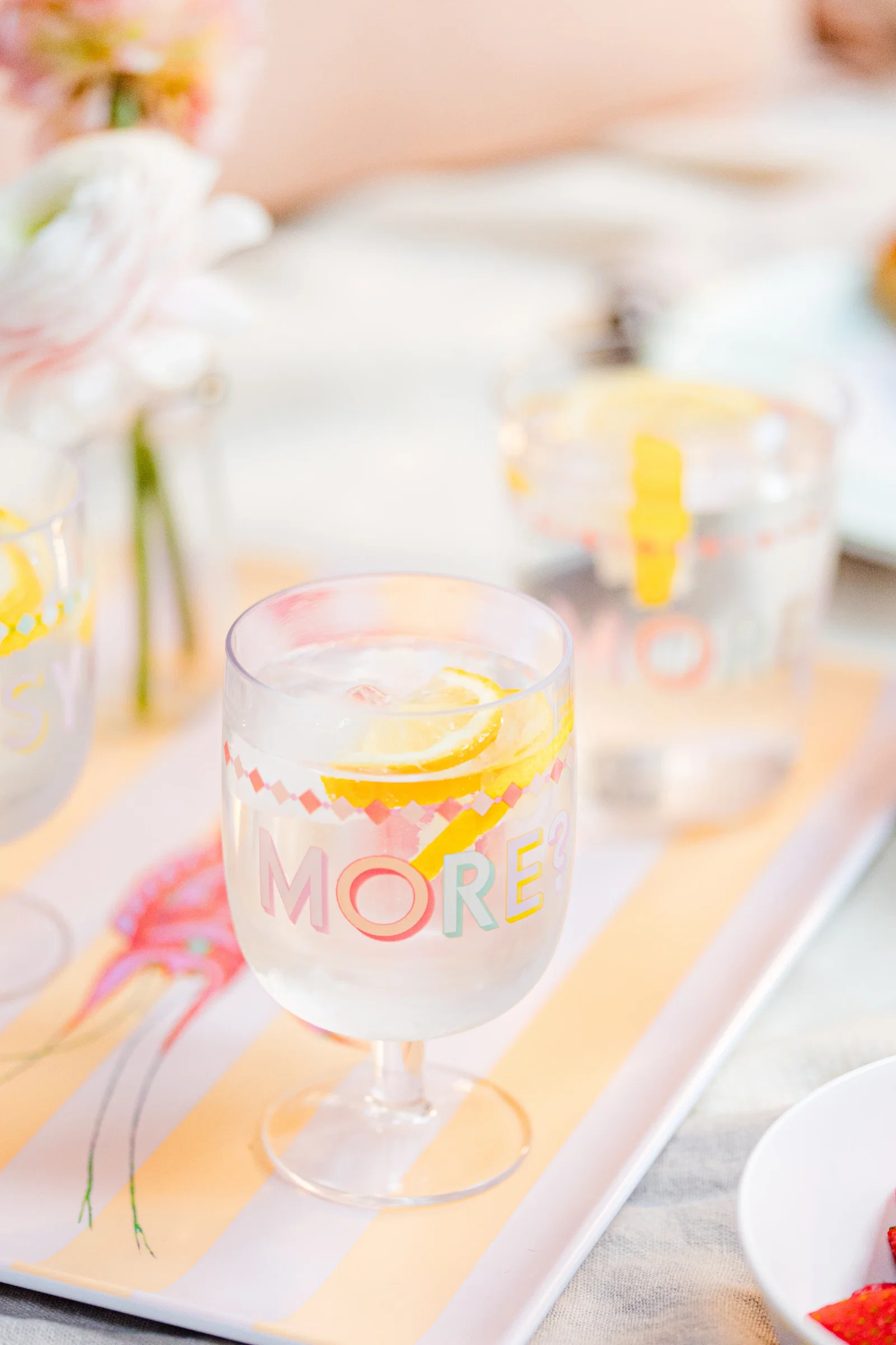 Image of Yvonne Ellen Slogan Plastic Wine Glasses (Set of 4)
