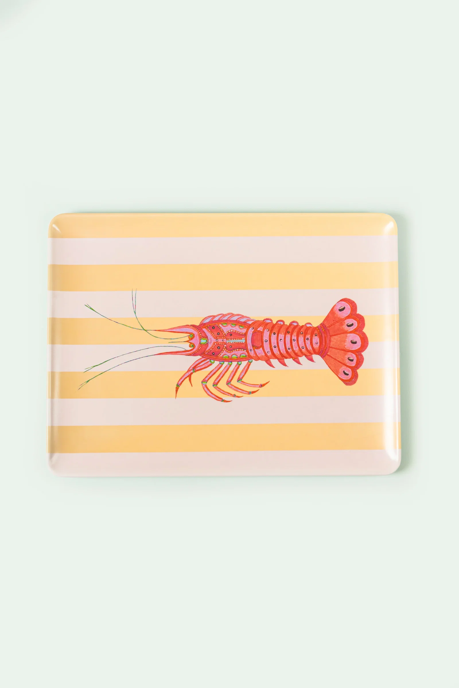 Image of Yvonne Ellen Large Lobster Melamine Picnic Tray