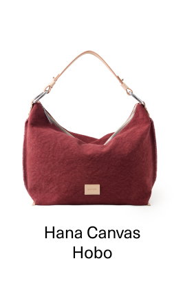Hana Canvas Hobo in Plum
