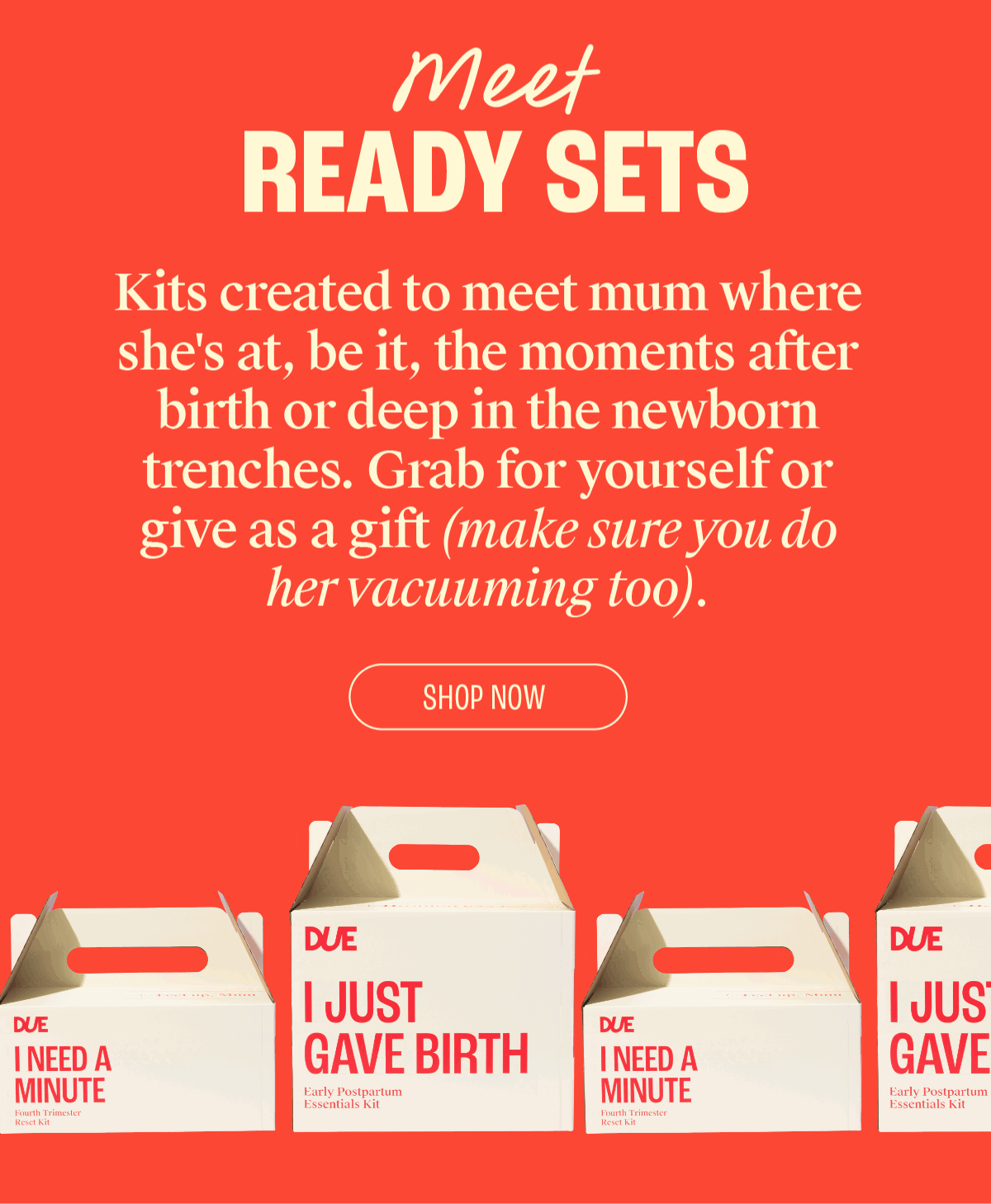 Meet Ready Sets. Shop Now.