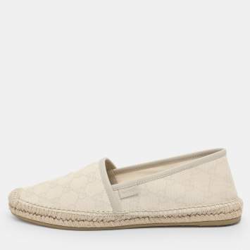 GG Size 39.5 Grey Canvas and L