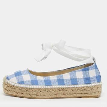 Polo  Gingham Size 36.5 Blue/W