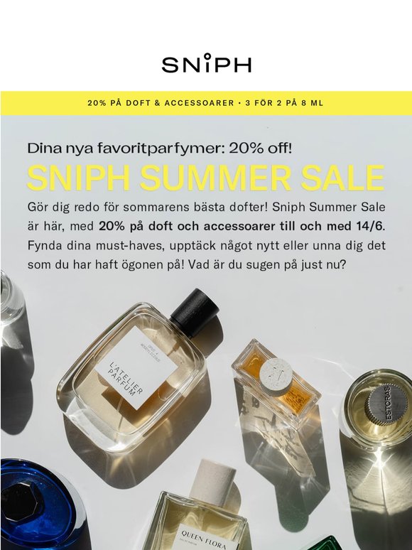 Summer Sale hos Sniph!