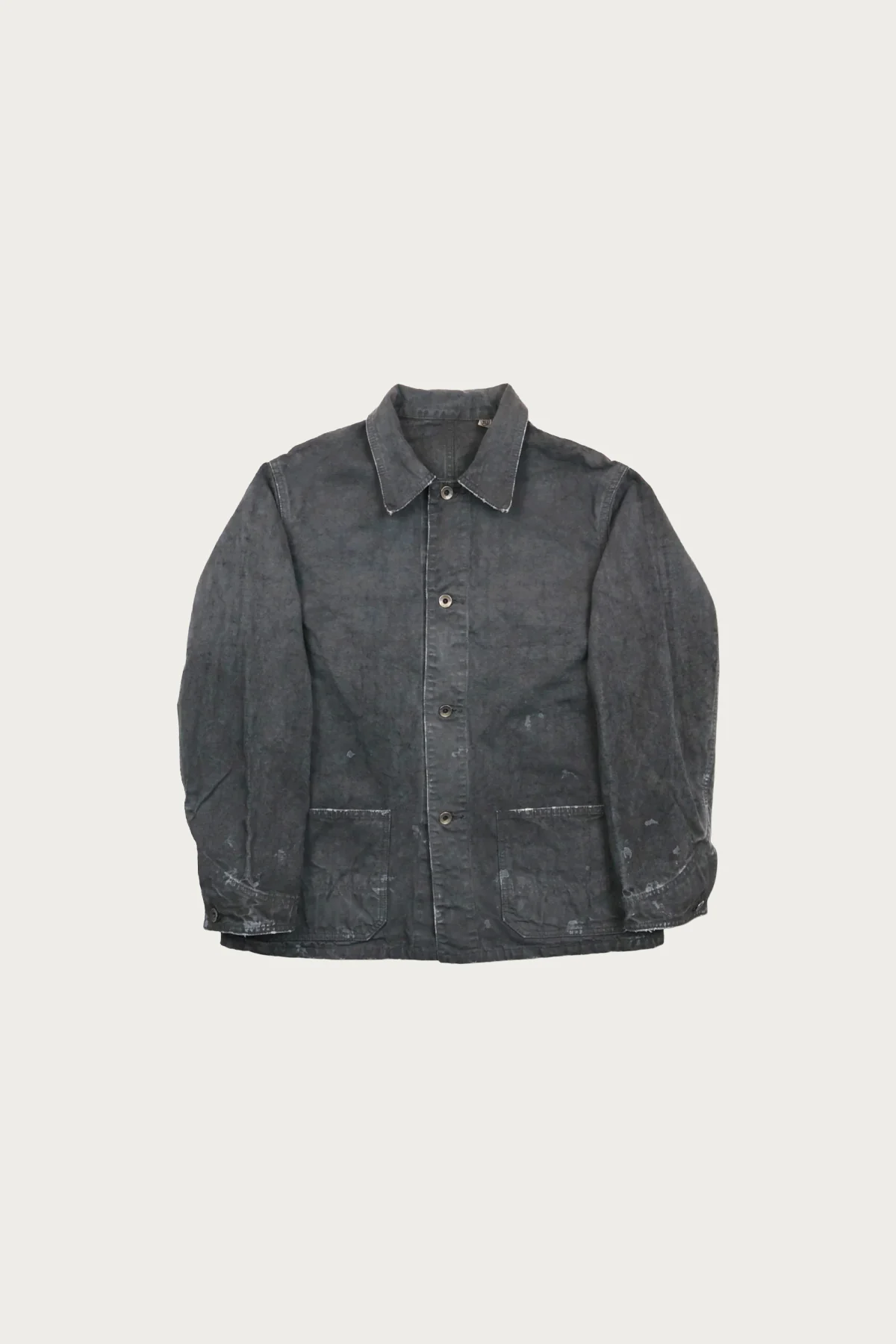 Image of 2053VE Tent Cloth Chore Jacket Vintage Effect - Faded Black