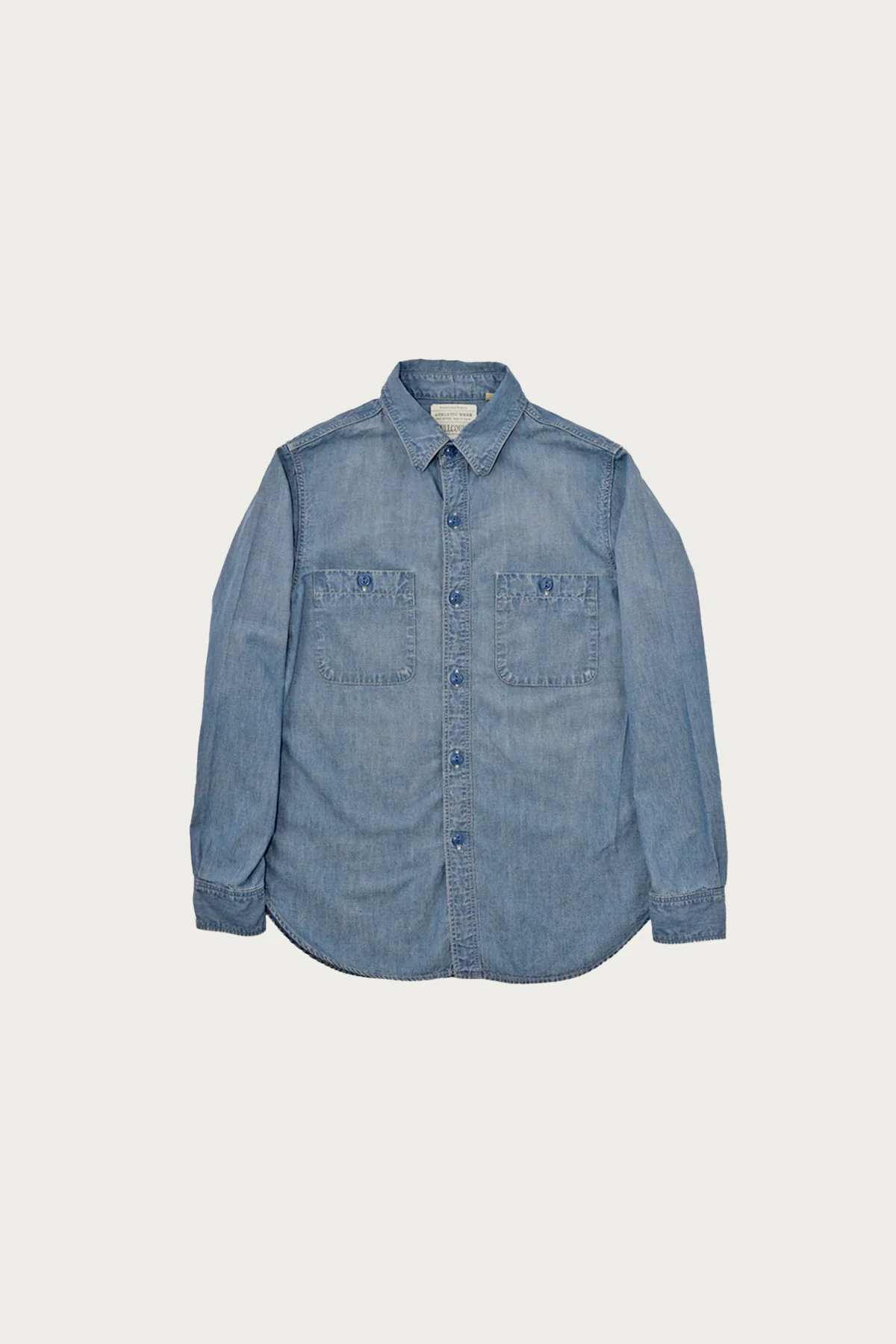 Image of Chambray Shirt "Fade" - Blue