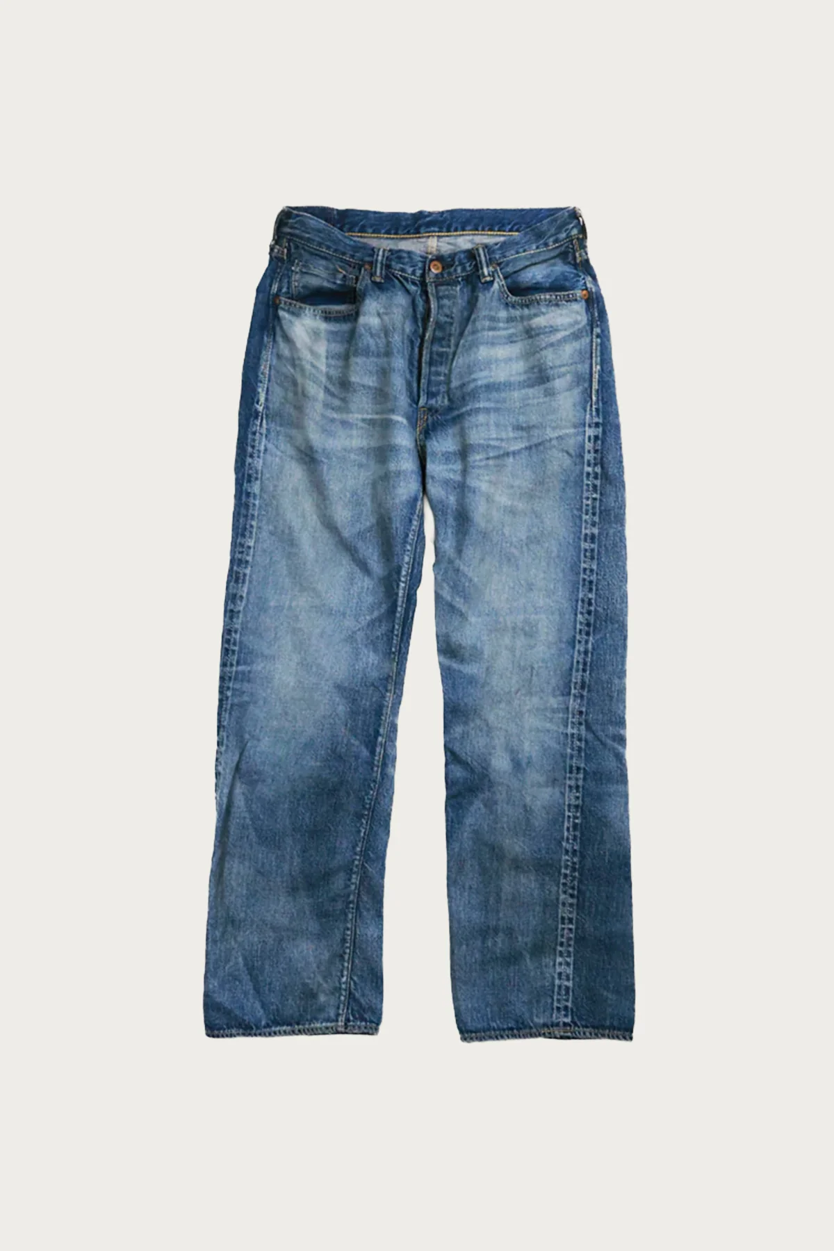 Image of WWII Model 11.5oz Denim Pants HW Master of Reality - Indigo Blue
