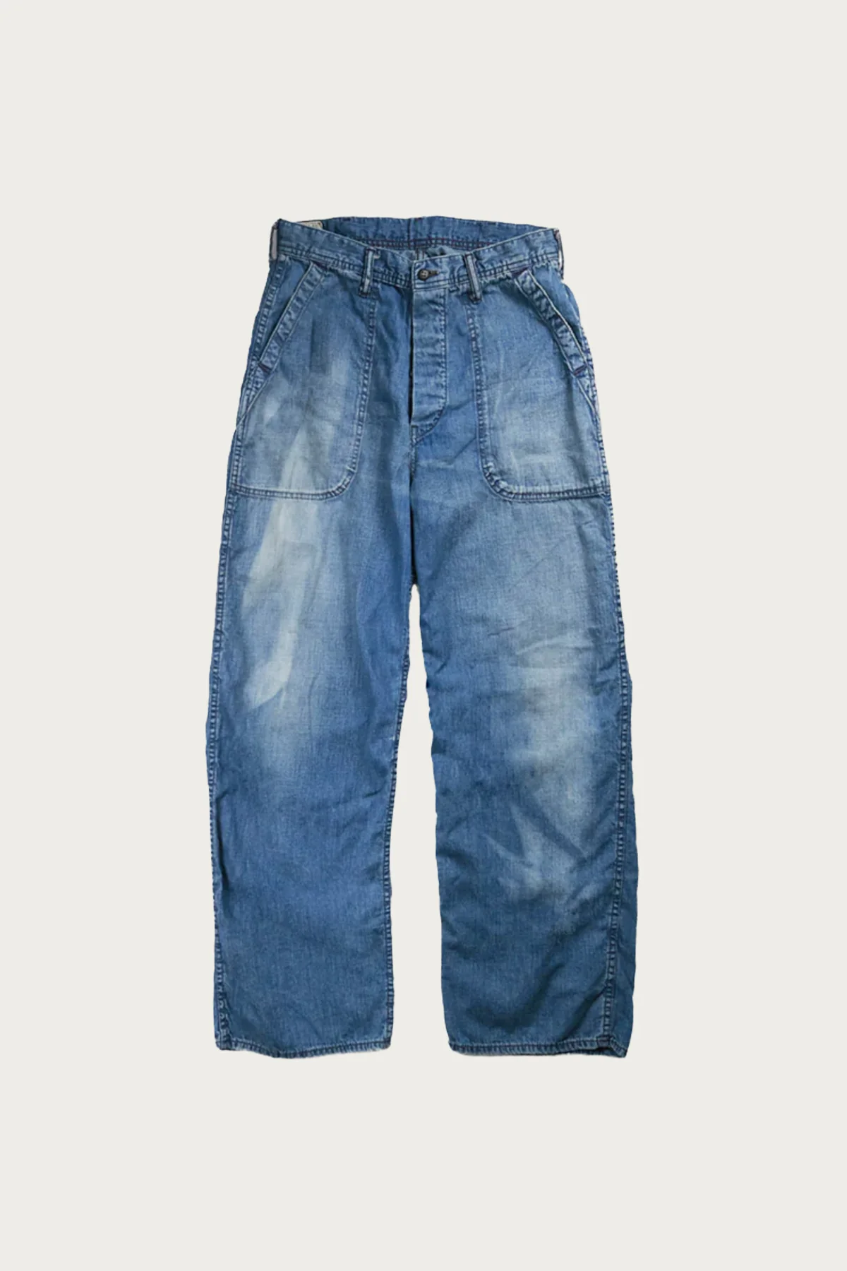 Image of 1141HW-1 USN Seamen's Trousers HW "Master Of Reality" - Indigo Blue