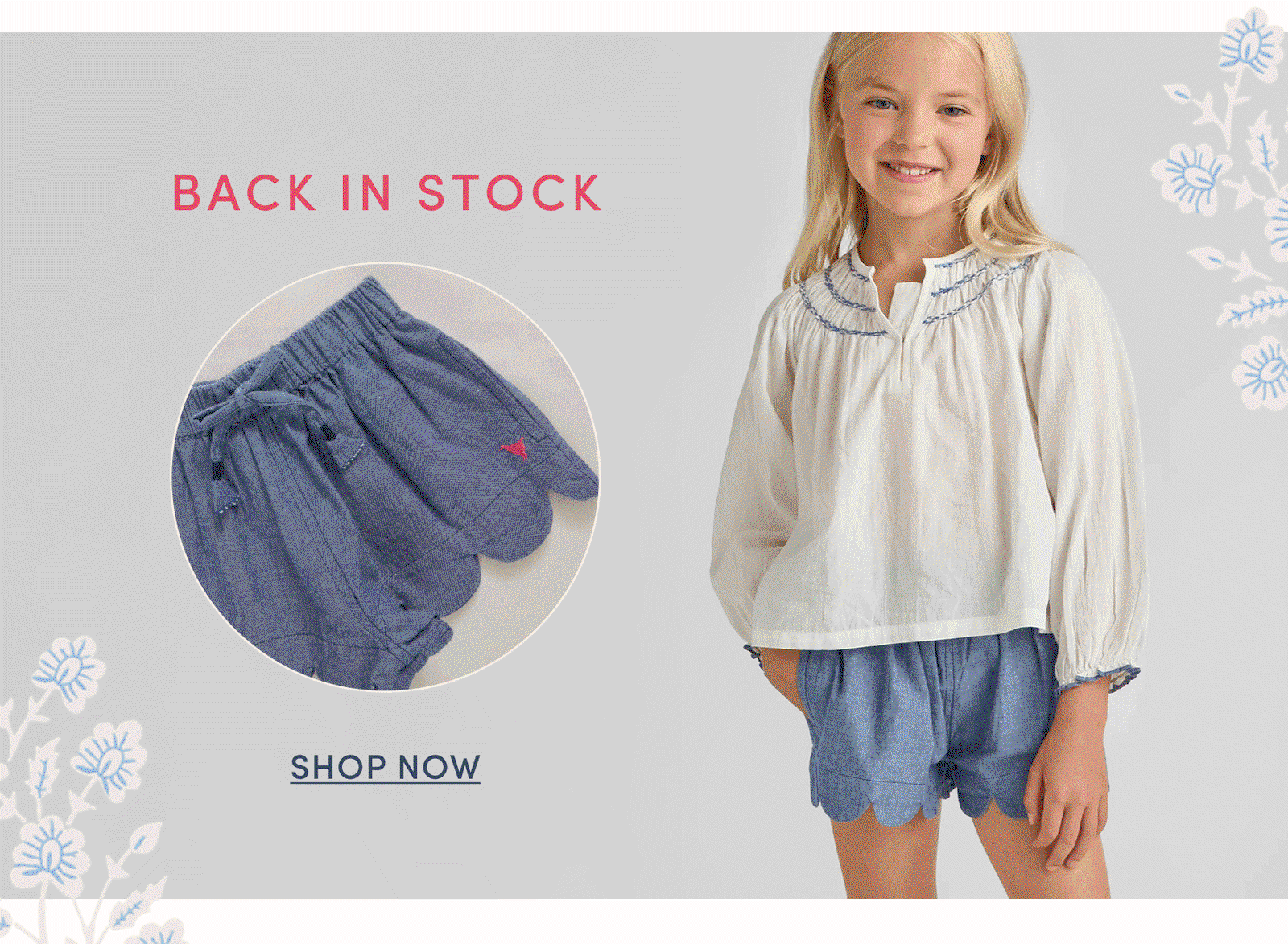 Shop Scallop Short - Back in Stock!