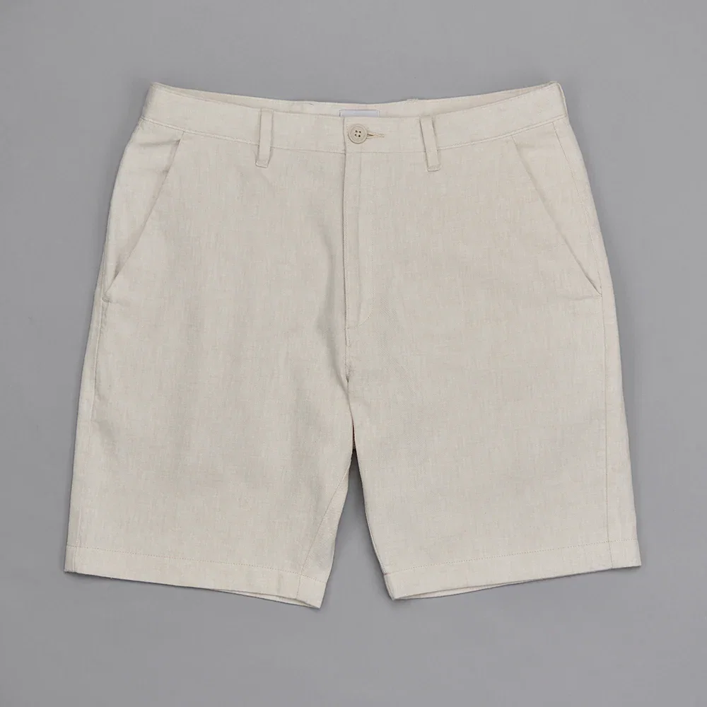 Image of Linen Rich Shorts - Natural