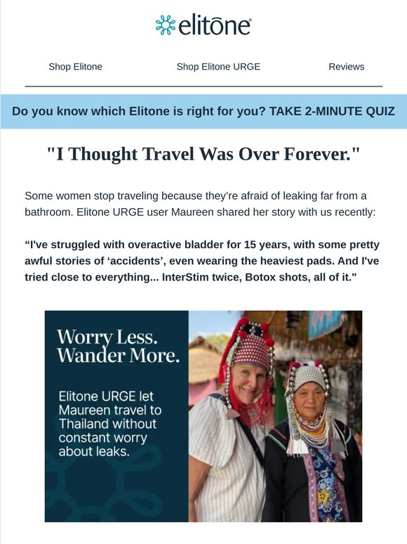 She Thought Travel Was Over Forever