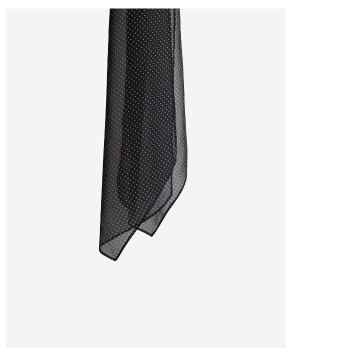 Bridget Scarf In Petite Dot Printed Silk