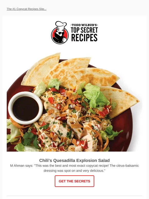 Homemade Chili's Quesadilla Explosion 💥 Salad!