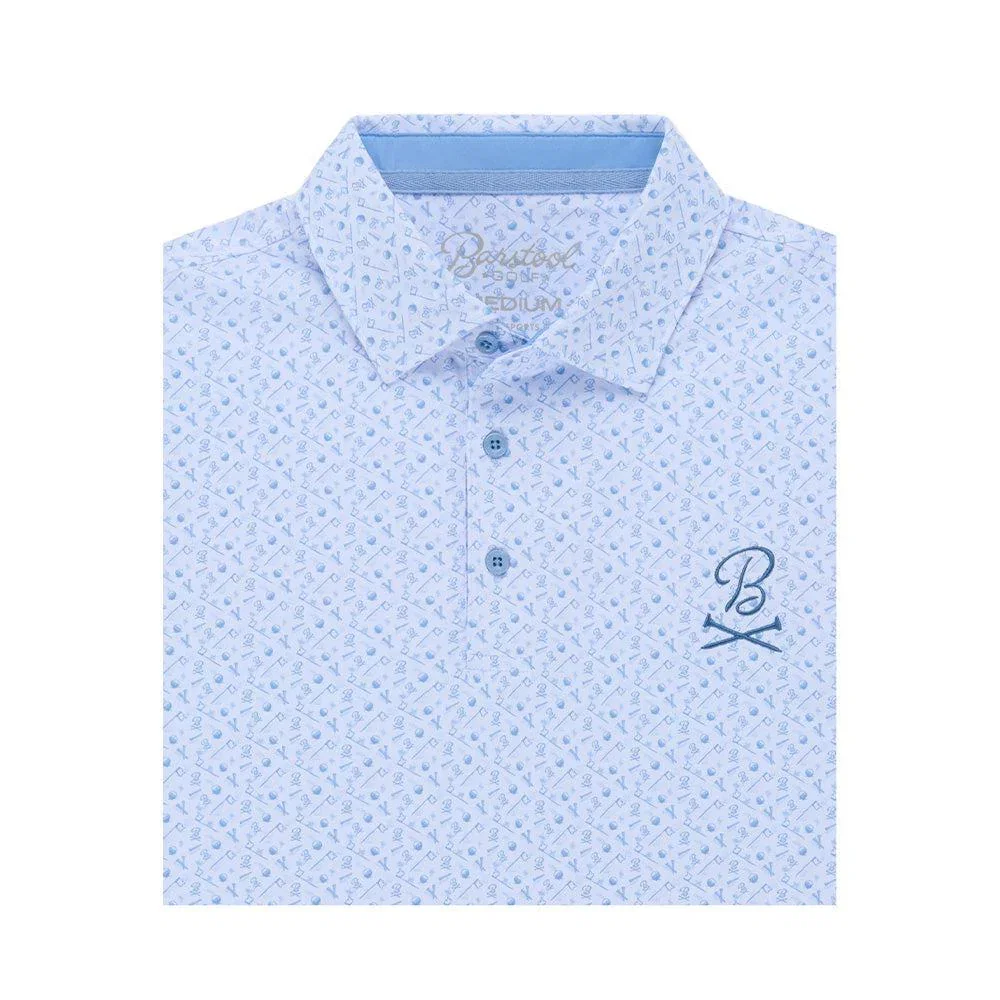 Image of Barstool Golf Pin Flag Performance Polo