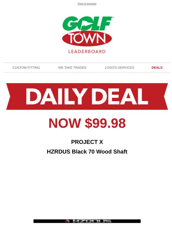 Today's Daily Deal from Golf Town!