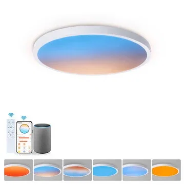 [EU Direct] Elfeland 50W Smart WiFi LED Ceiling Light 1800K~16700K Color Temperature RA≥97 IP40 Works with Tuya Smart Google Assistant Alexa