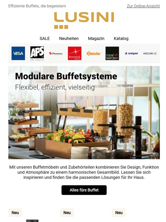 Begeistern Sie Gäste schon beim ersten Gang zum Buffet