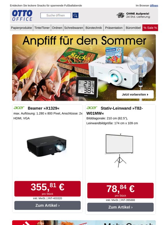 Jetzt Technik-Produkte für das Fußballspiel des Jahres sichern!